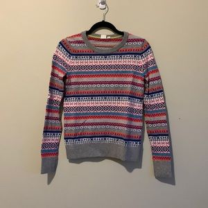 Patterned Crewneck Sweater